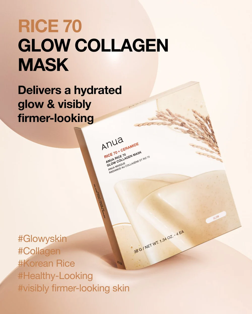ANUA-Rice-70-Glow-Collagen-Mask